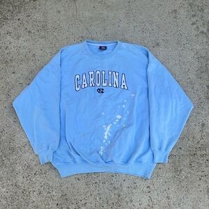 Vintage 90s North Carolina Tar Heels University Sweatshirt XL Blue Fleece USA